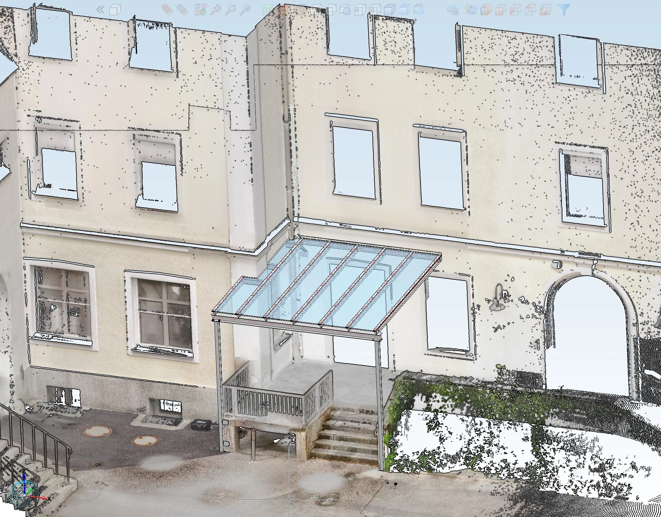 Überdachung – 3D Vermessung Referenz