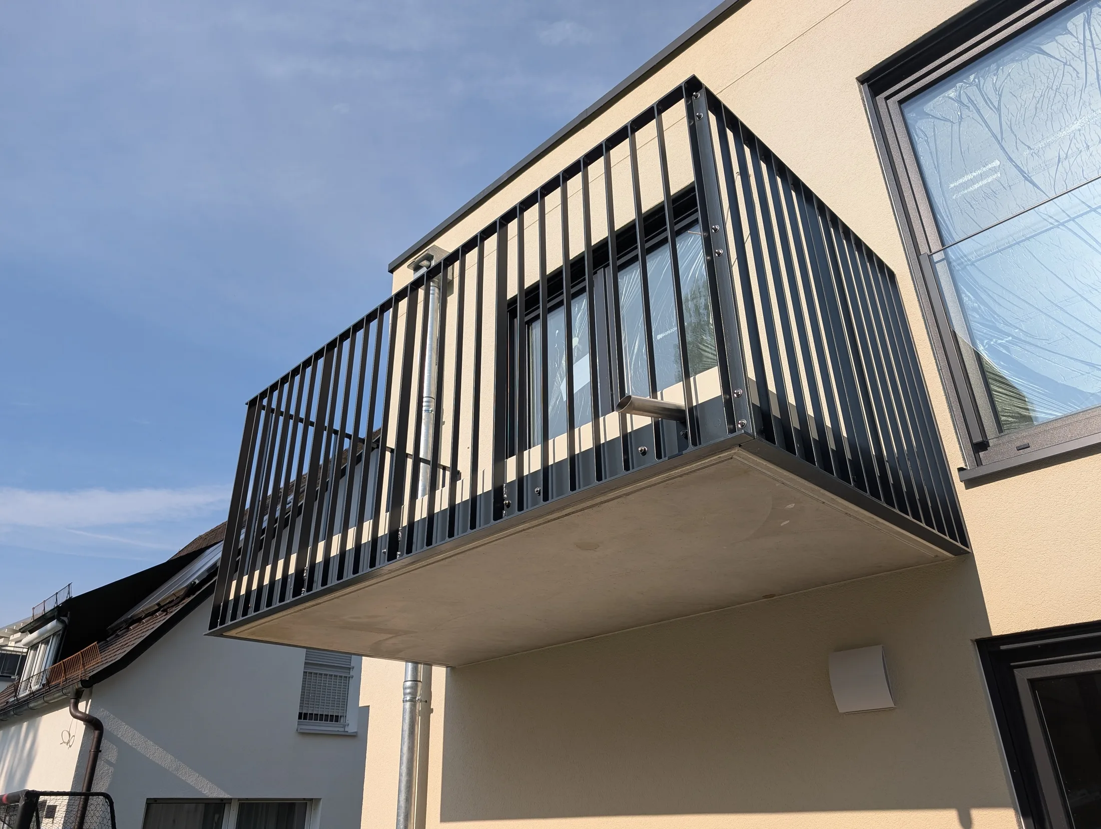 balkon stabgeländer pulverbeschichtet fertig montiert – Geländer Referenz