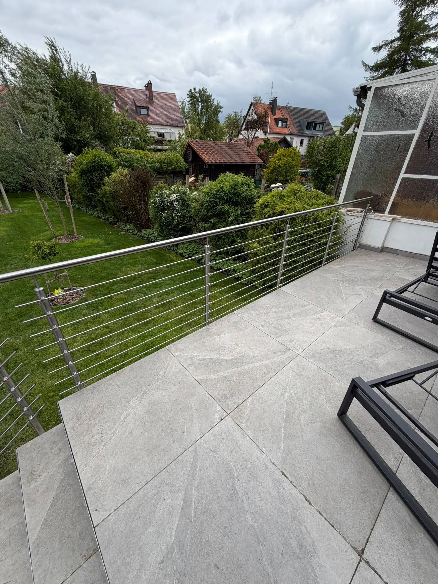 Edelstahl Terrassen Geländer Reeling Bild 5